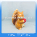 2016 decorative candle holder,ceramic squirrel candle holder